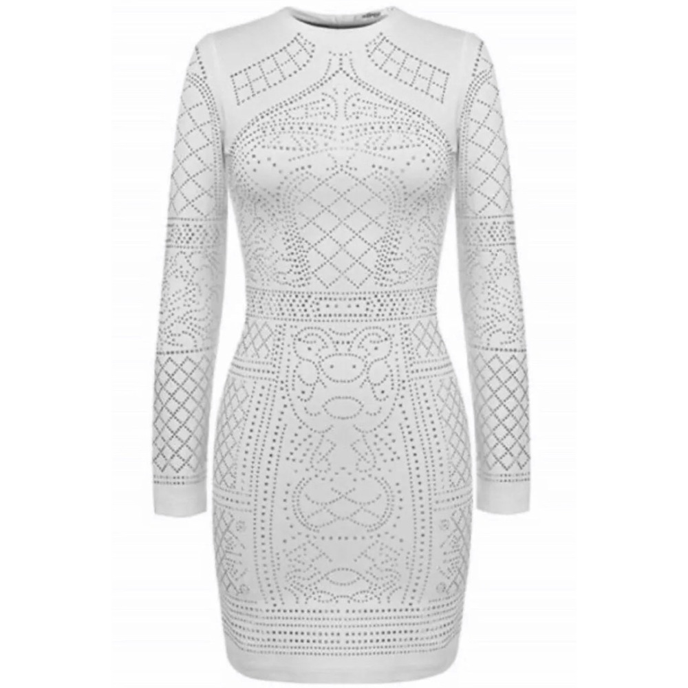 RHINESTONE BODYCON BRIDAL NEW YEAR PARTY DRESS SM